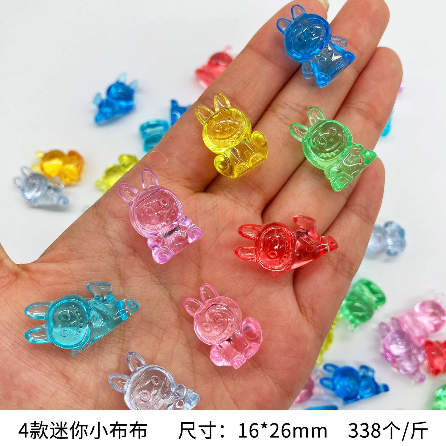 亚克力水晶公仔动物益智玩具扭蛋配件细节图