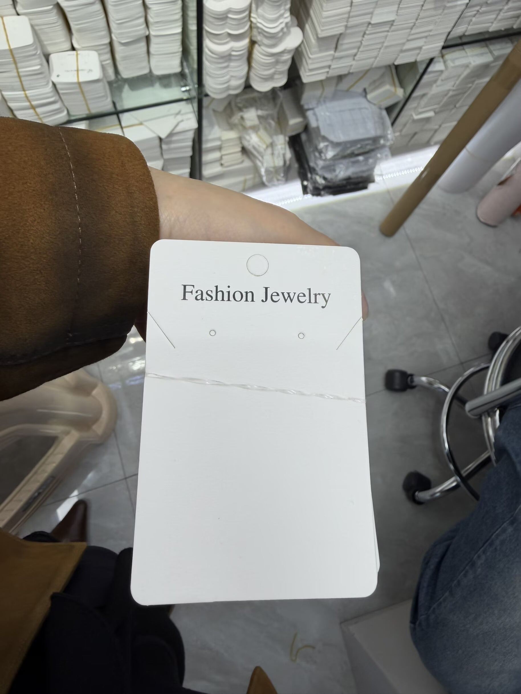 香草纸耳环卡纸高档耳钉卡片项链发圈发夹卡牌高档首饰品包装定制