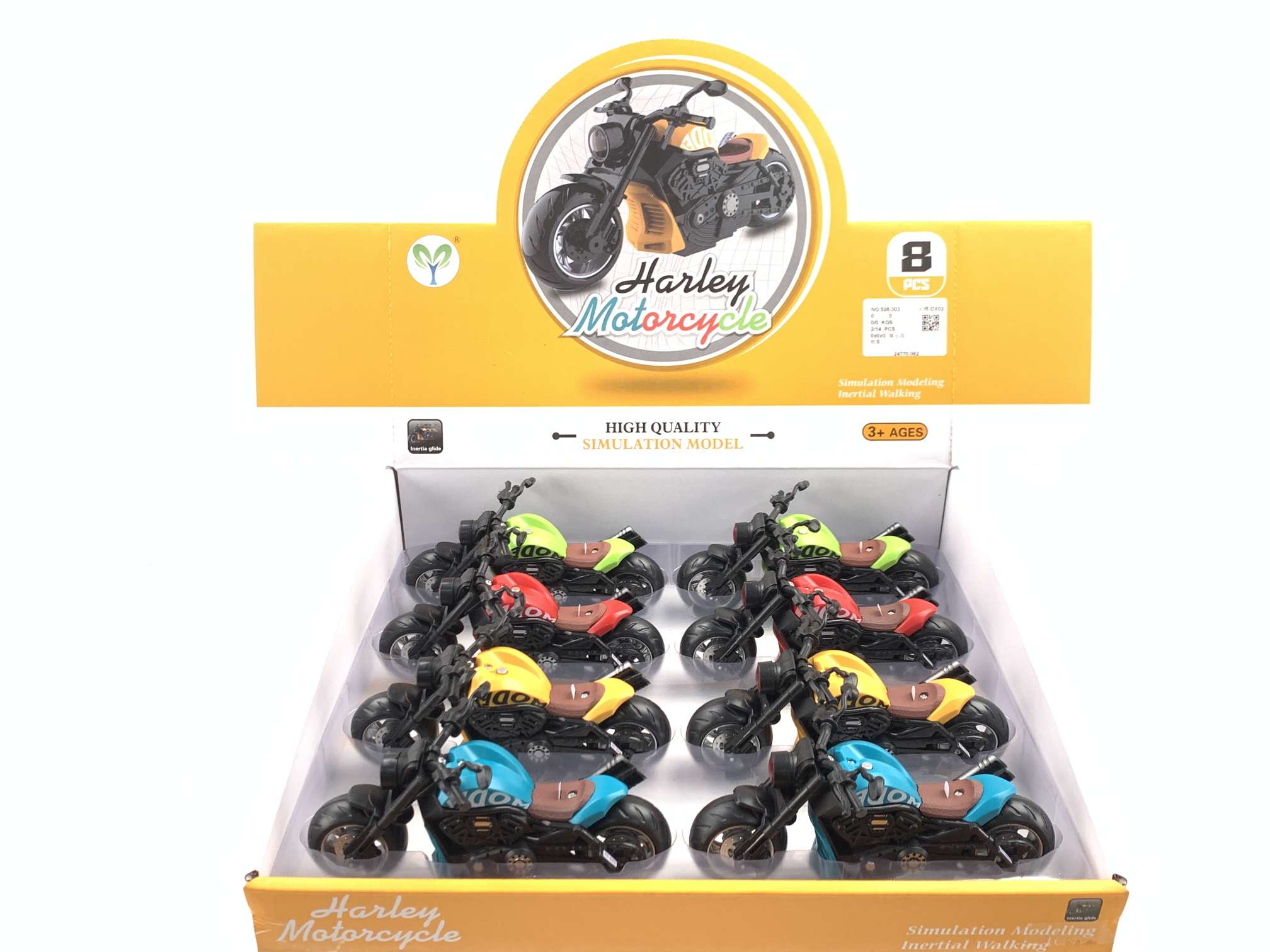Model motorcycle, inertial walking, cool lighting, simulation sound effect, Harley-Davidson motorcycle toy for boys, Children's Day gift