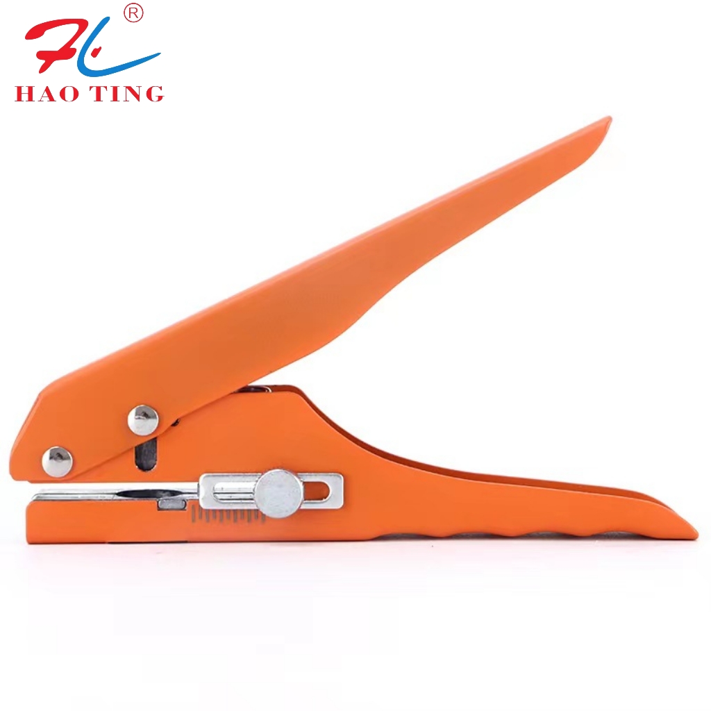 All-iron PVC card edge banding punching pliers, punching 8/10/12/15mm flat and beveled ecological screw eye masking pliers Item Picture