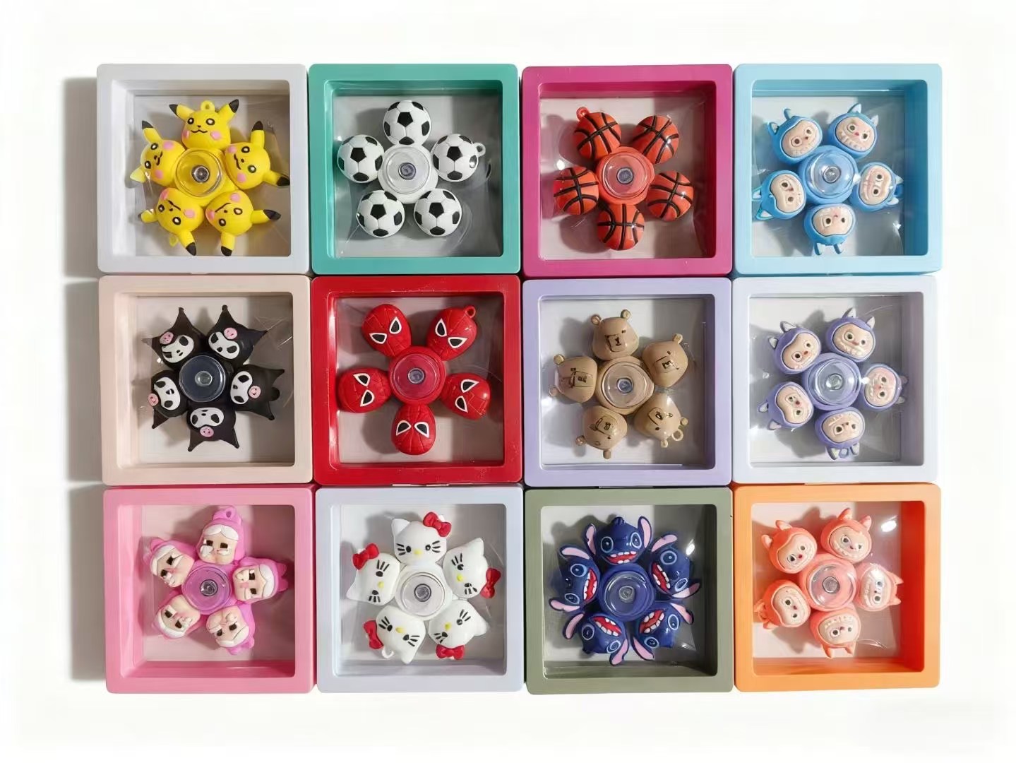 卡通陀螺指尖陀螺DIY陀螺玩具传统玩具运动休闲款产品图