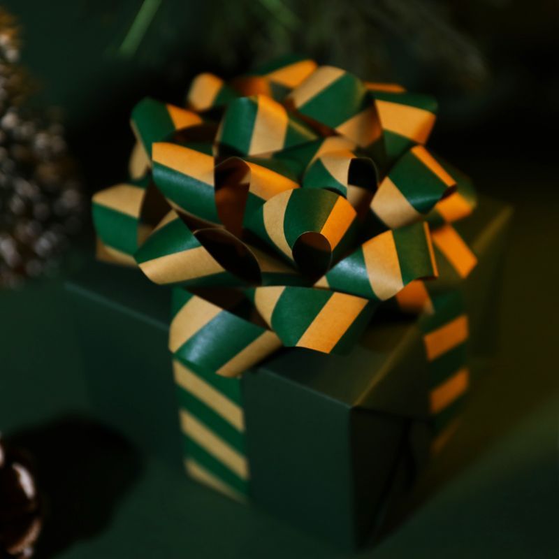 Star flower kraft paper three-dimensional large gift, latte art decoration, bow, Christmas children's toy gift, ball flower detail image 5