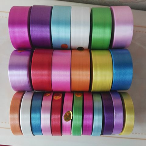 DIY materials for hand-folded wind chime ribbons, multi-color birthday decorations, balloon ties, and binding ropes