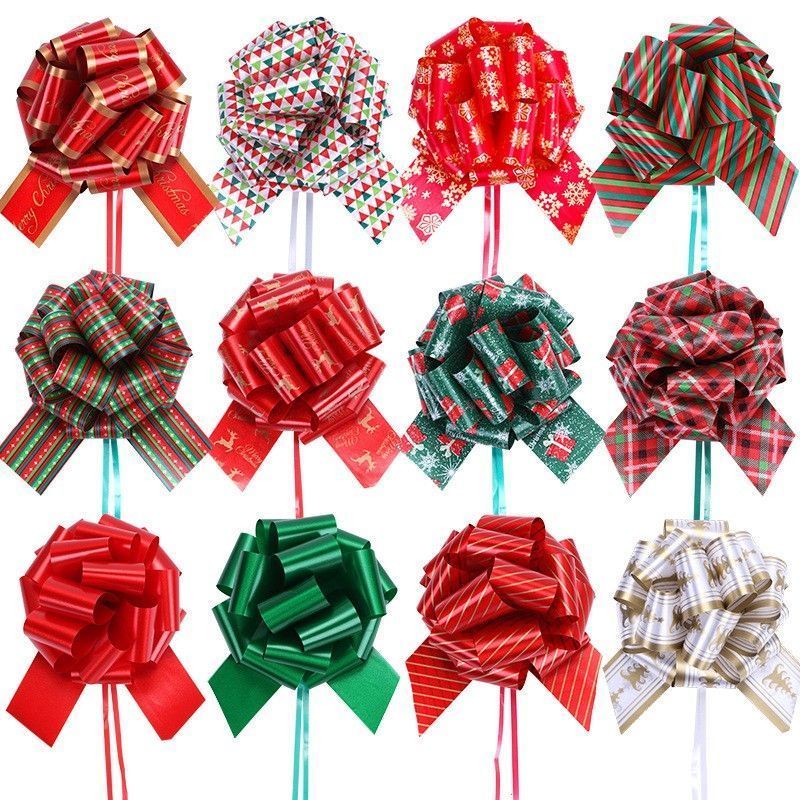 Gift decals, Christmas decorative ribbons, three-dimensional decals, Christmas flower balls, Christmas gifts, bows, ribbons Specification image