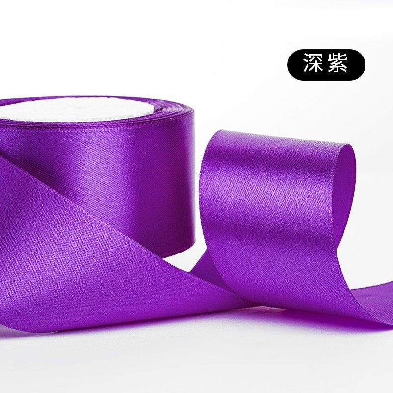 Manufacturer's 4cm colored ribbon ribbon, handmade DIY rose material, festival decoration, gift packaging ribbon detail image 8