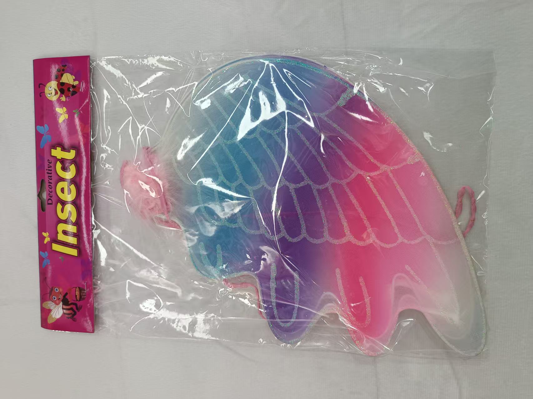 电动蝴蝶翅膀会动的蝴蝶装饰性昆虫翅膀竹子置物架假花底座