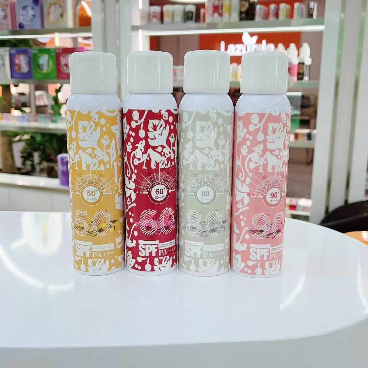 HGZRLY exquisite gift box set, four color combinations, elegant pattern design, high-end skin care series, fully demonstrating luxurious taste. Item Picture