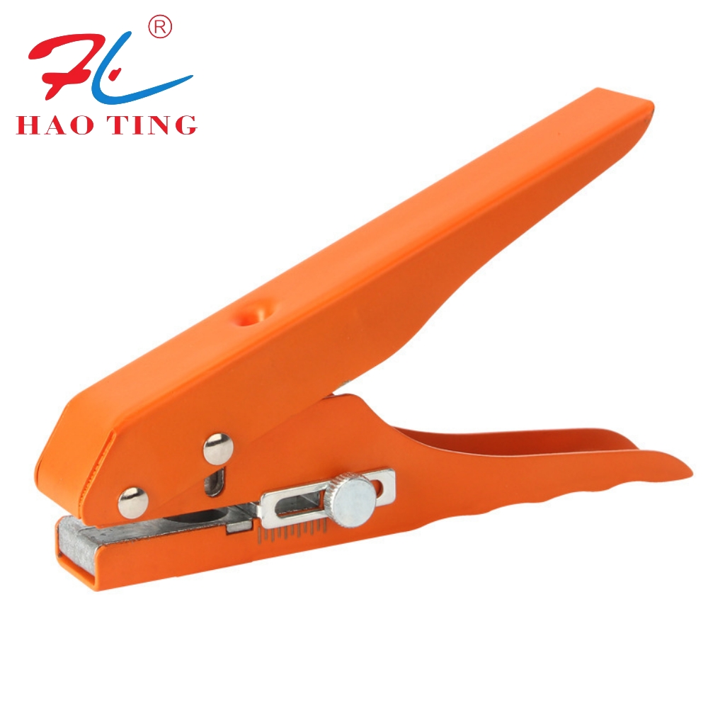 All-iron PVC card edge banding punching pliers, punching 8/10/12/15mm flat and beveled ecological screw eye masking pliers Application Scenario