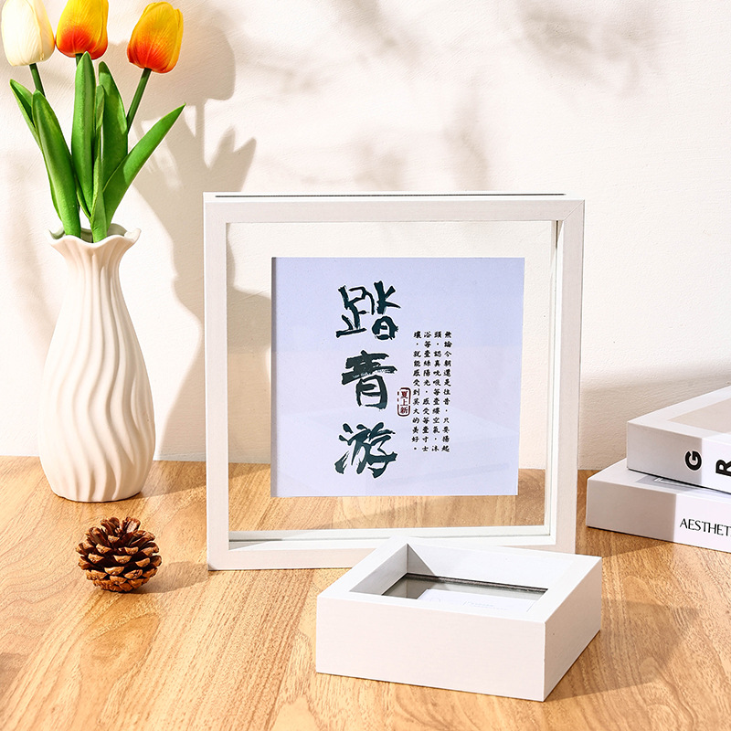 相框/查卖相框商家/白色相框/相框摆台/实木相框细节图