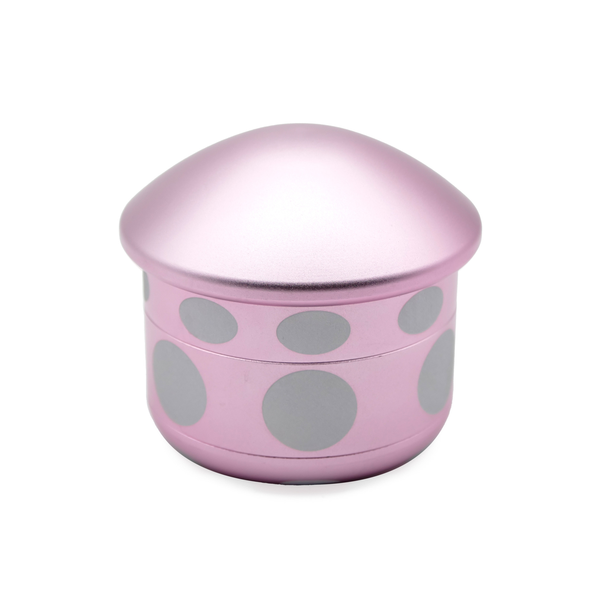 创意蘑菇磨烟器铝合金四层63MM手动铝金属香料研磨器