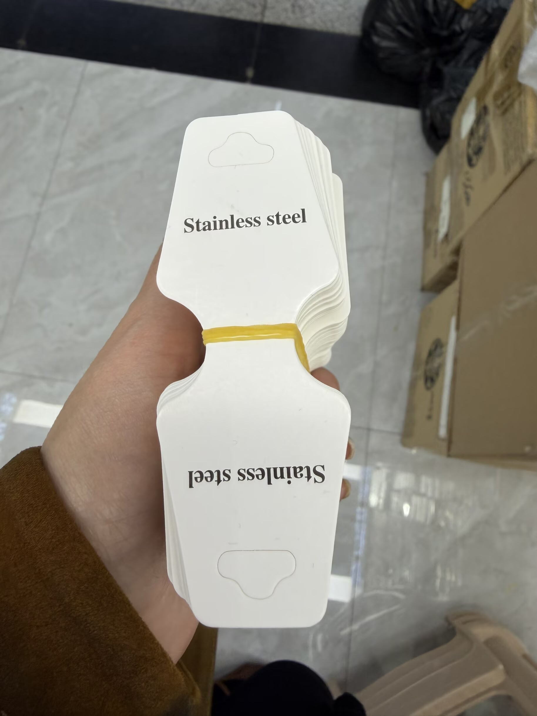 耳环卡纸高档耳钉卡片项链发圈发夹卡牌高档首饰品包装定制