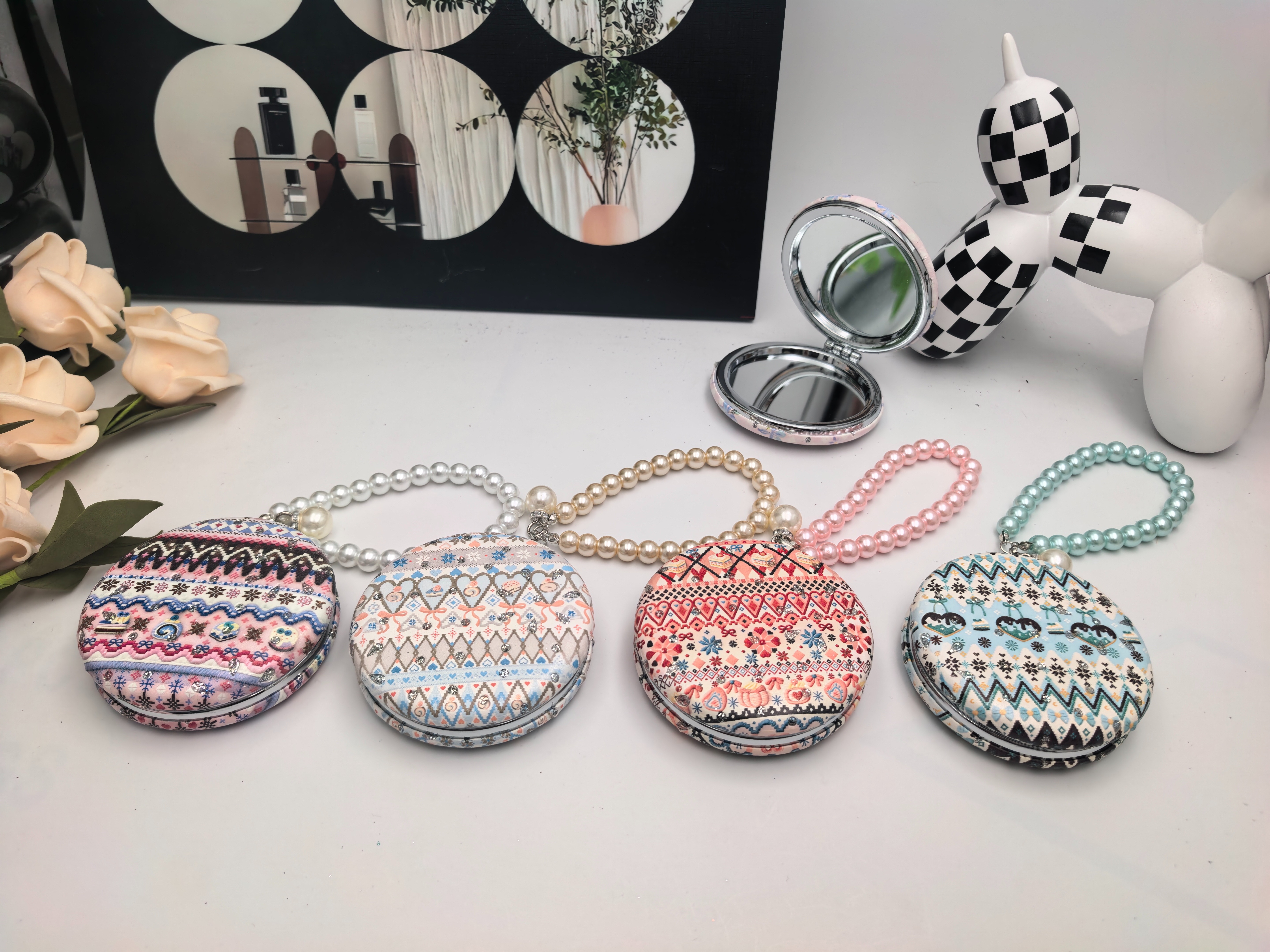 镜子/首饰盒化妆镜/化妆镜/镜子化妆镜/手持小镜子细节图