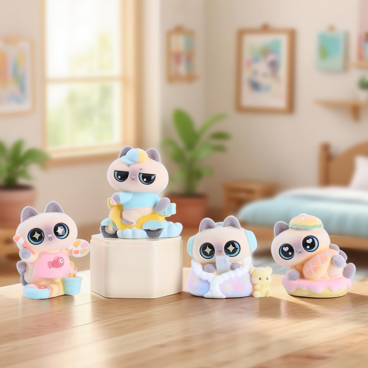 小摆件/树脂/流水摆件/冰箱贴/公仔树脂产品图