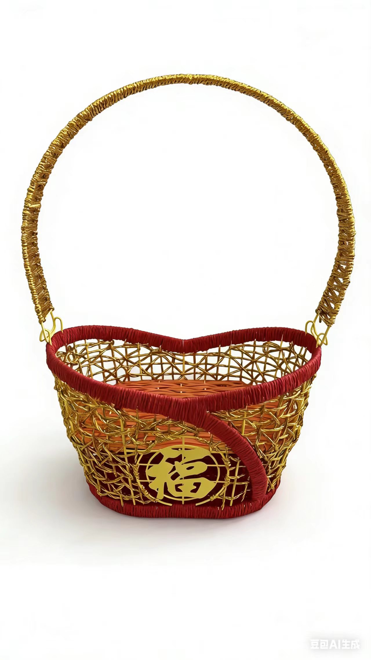 收纳篮子纸绳编织收纳盒水果篮编织篮子收纳筐商超包装礼品篮复古风