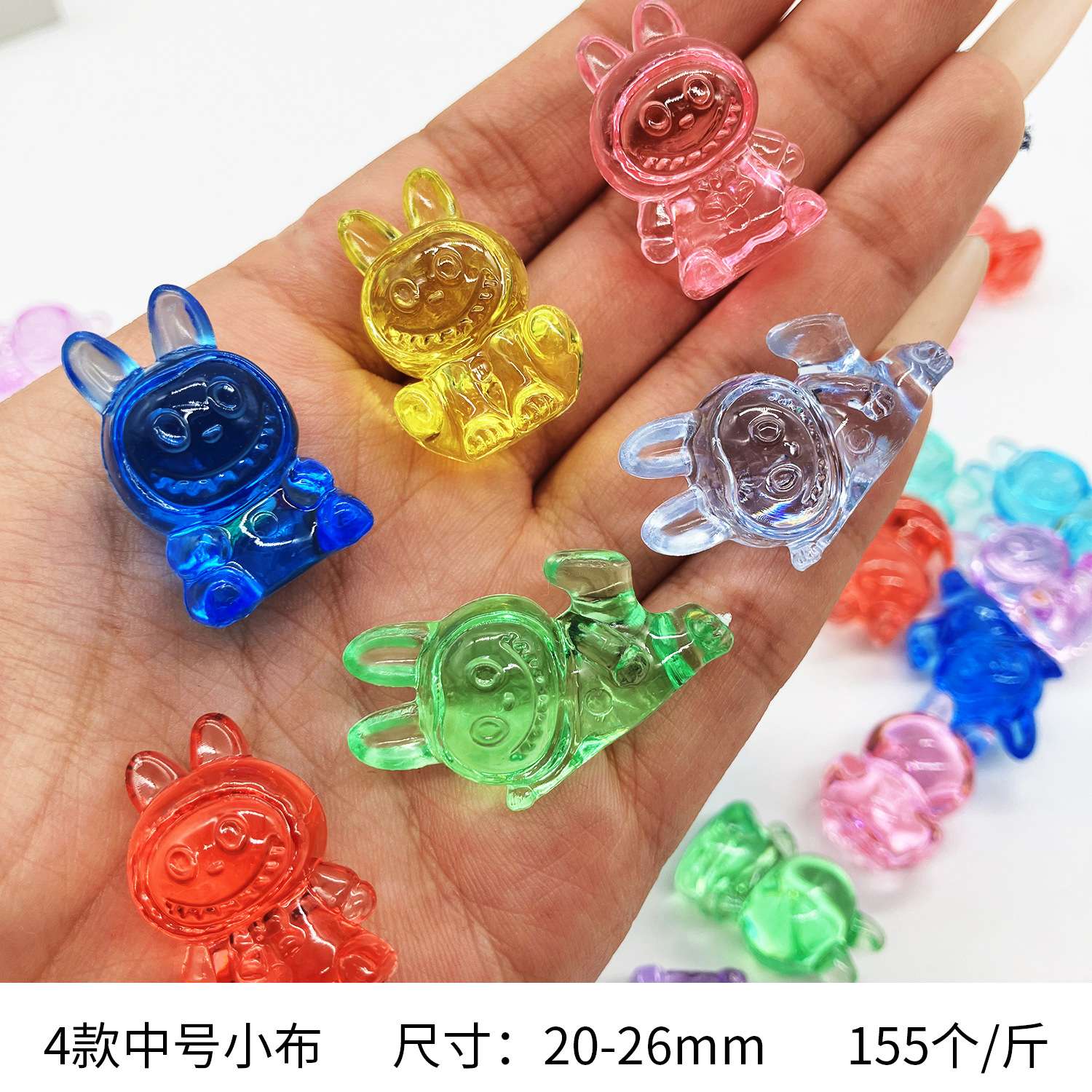 亚克力水晶公仔动物益智玩具扭蛋配件