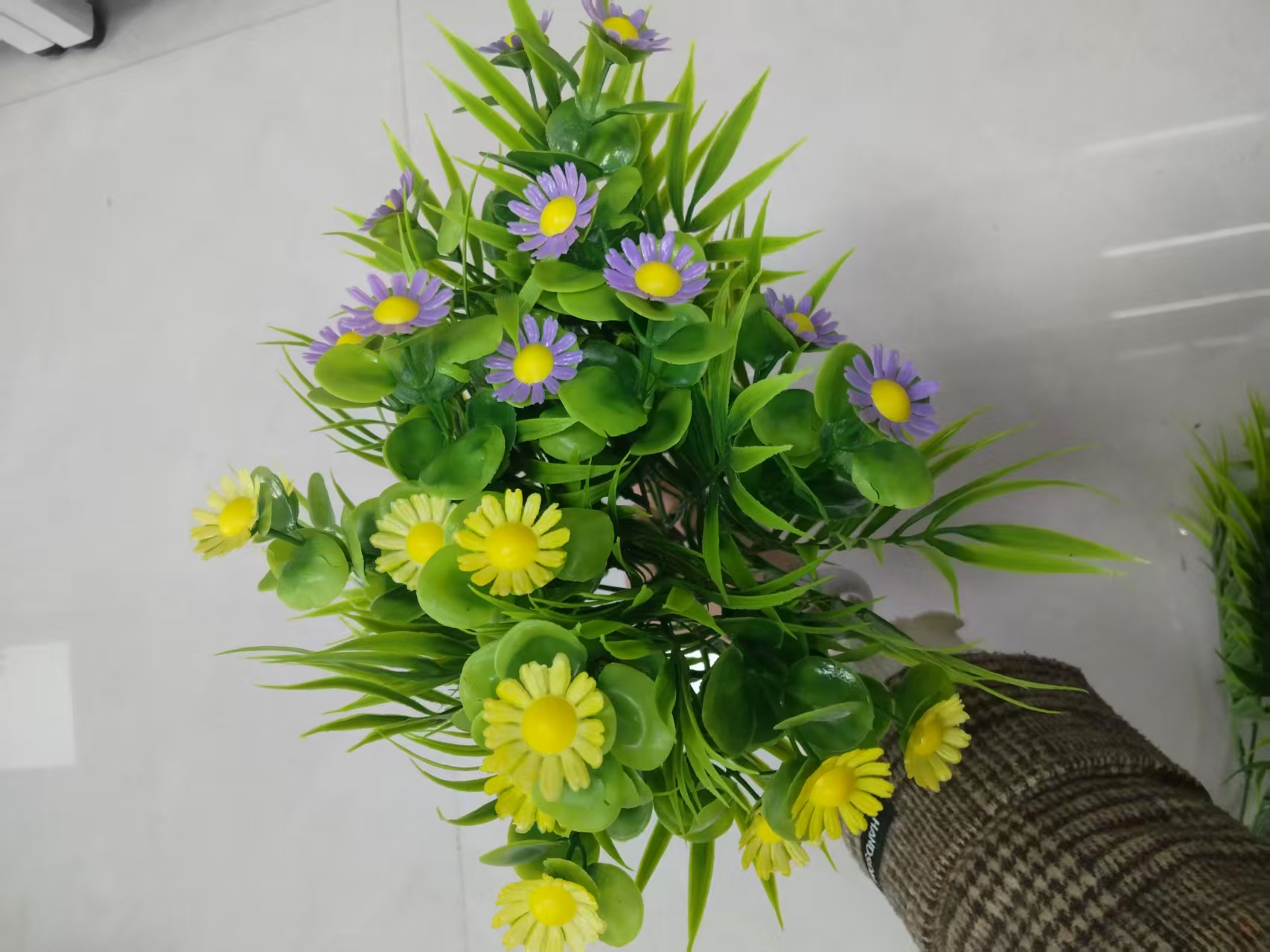 仿真花/串花藤吊/金色系仿真花/多肉/←塑料花那裡卖白底实物图