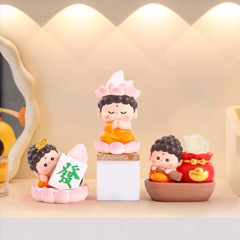 小摆件/树脂/流水摆件/冰箱贴/公仔树脂细节图