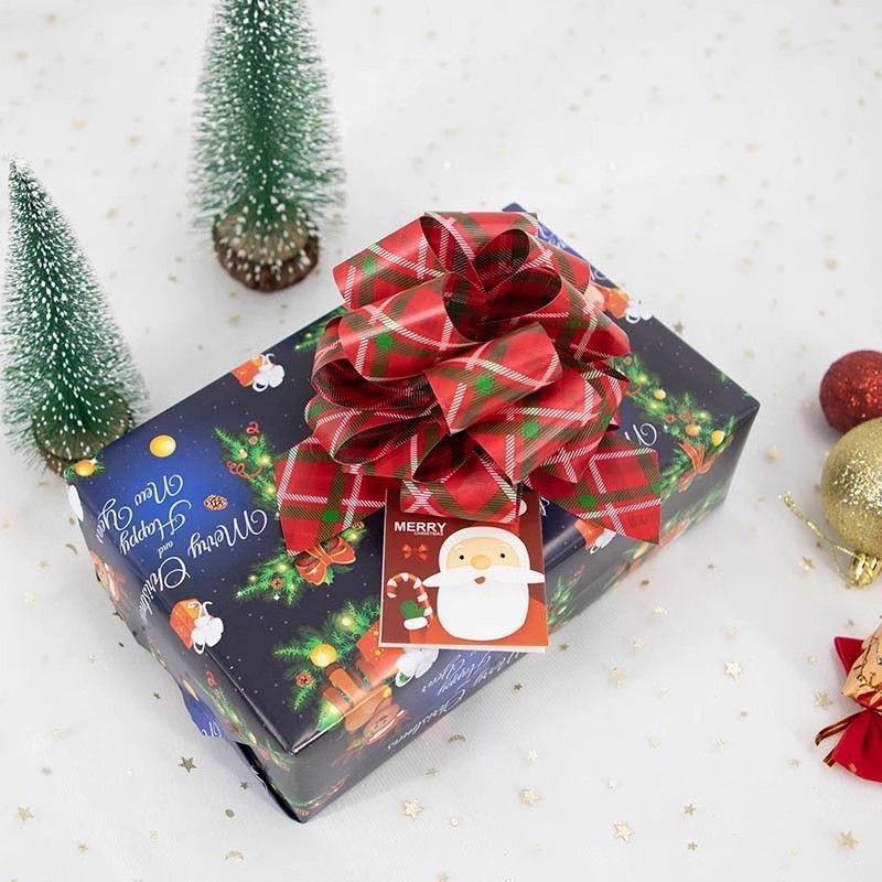 Gift decals, Christmas decorative ribbons, three-dimensional decals, Christmas flower balls, Christmas gifts, bows, ribbons details Picture