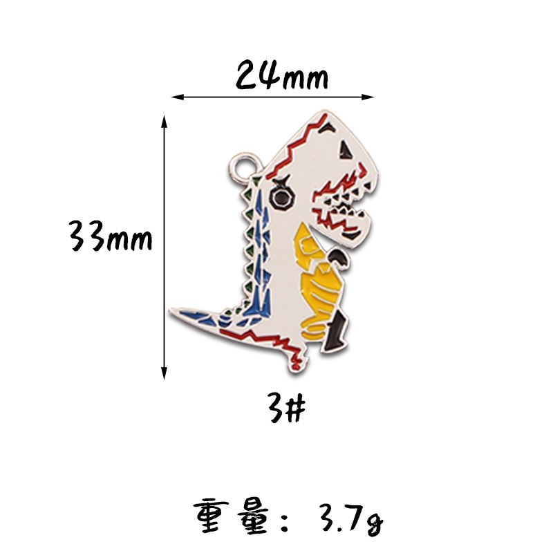 Super cute big dinosaur ㇏ Korean diy alloy oil drip pendant keychain pendant accessory Application Scenario