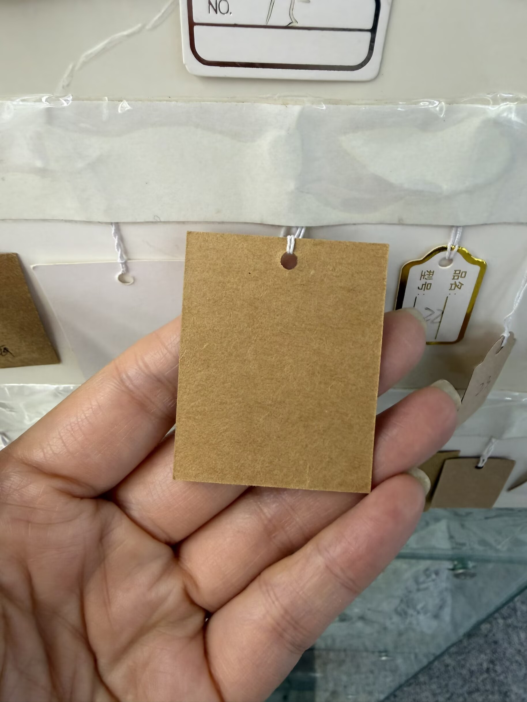 明星签名照热敏打印纸棕色纸标签吊牌服装吊牌卡现货