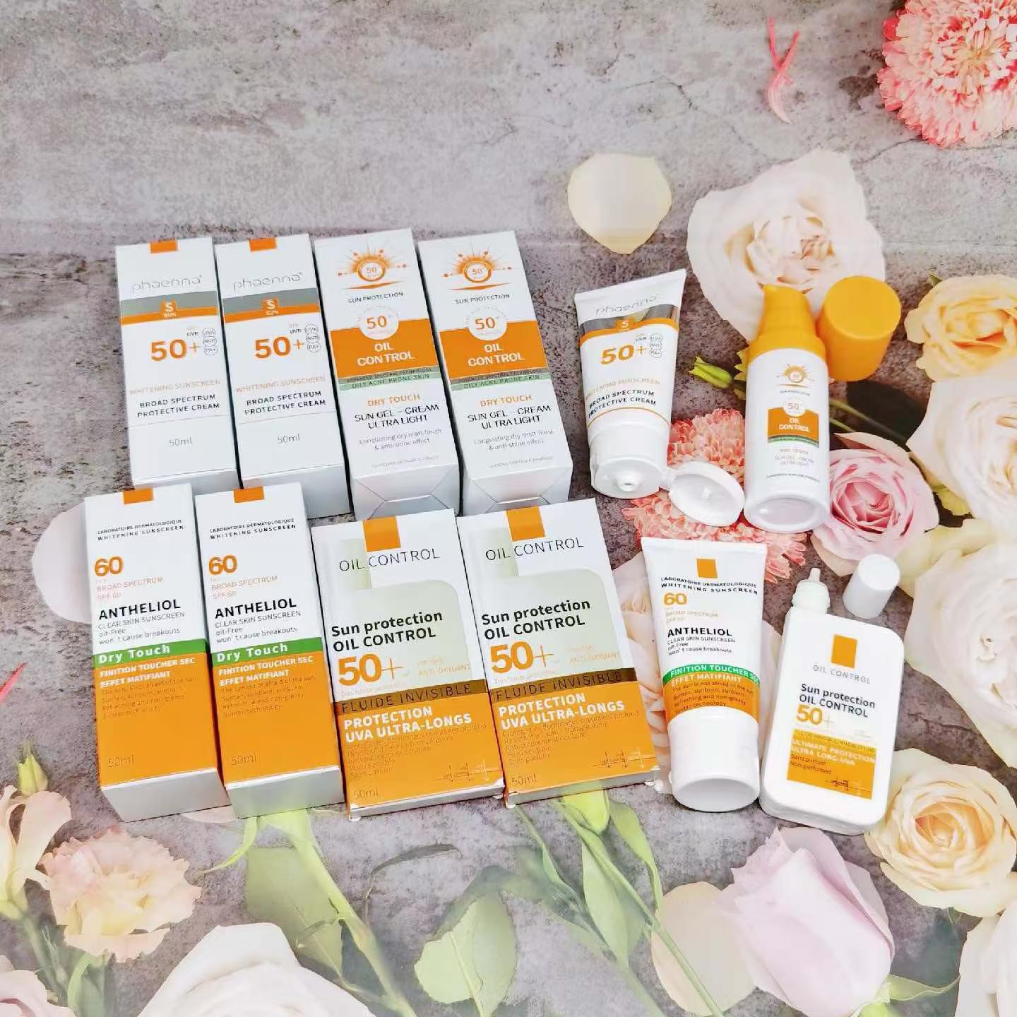 High-spf sunscreen lotion SPF50+ Refreshing oil-control sunscreen cosmetic 120g Sunscreen product display details Picture