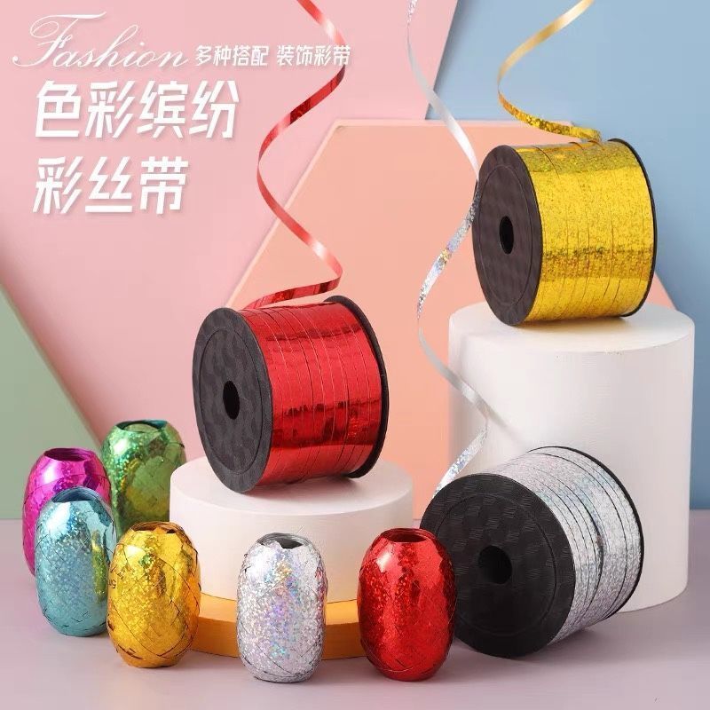 diy plastic ribbon strips, ribbons for tying balloons, flower packaging ribbons, gift boxes, decorations, tie and pull flower ribbons detail image 10