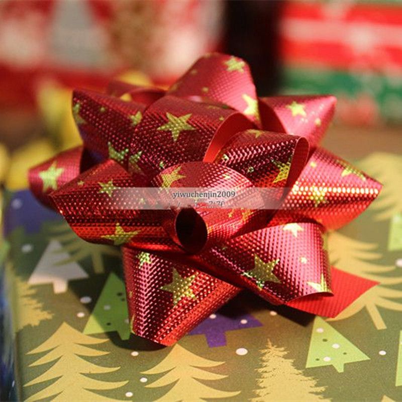  圣诞节新年年会游戏道具 伴手礼物盒装饰花花纹星星花详情图8