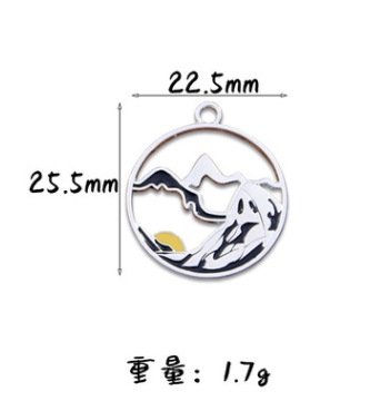 Couple's love vows alloy oil-dripping earrings, pendants, diy accessories Specification image