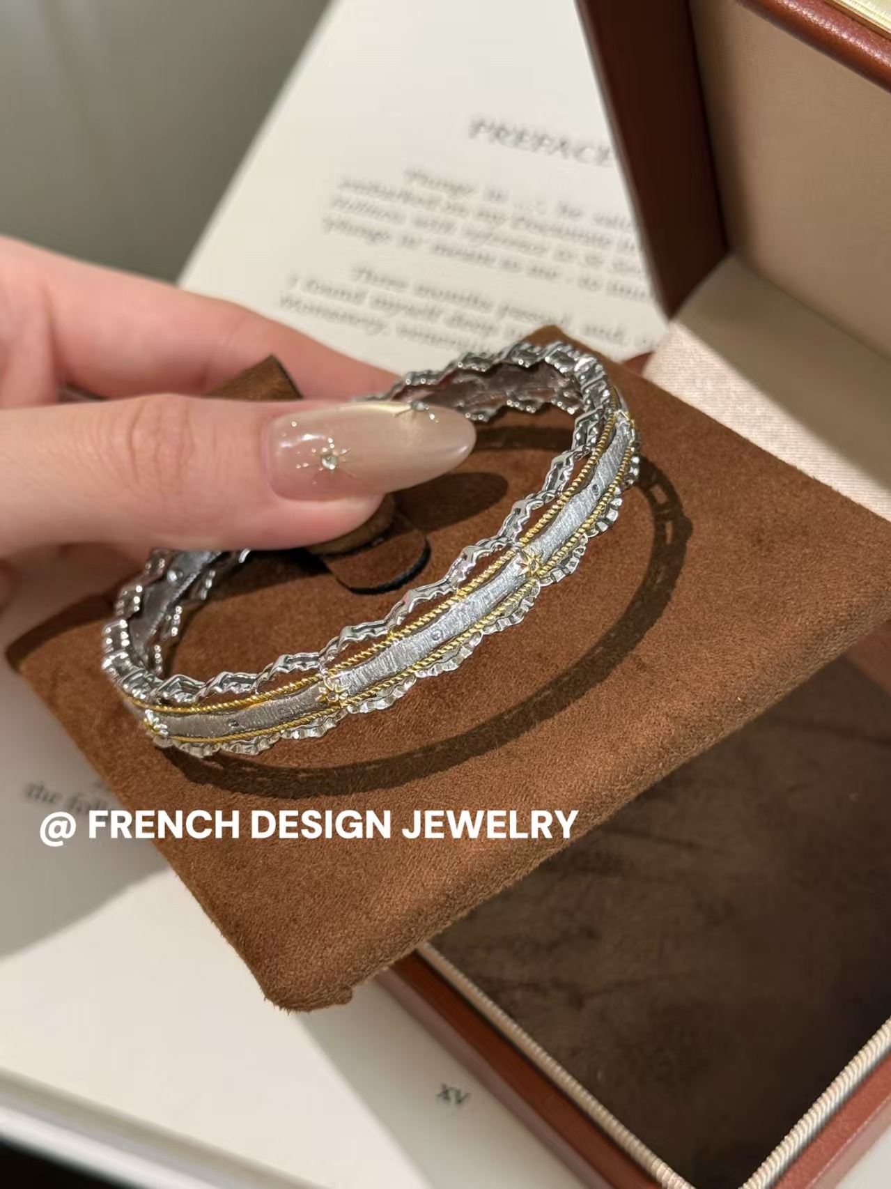 星芒锆石手镯 EUGS040 S925银高级百搭