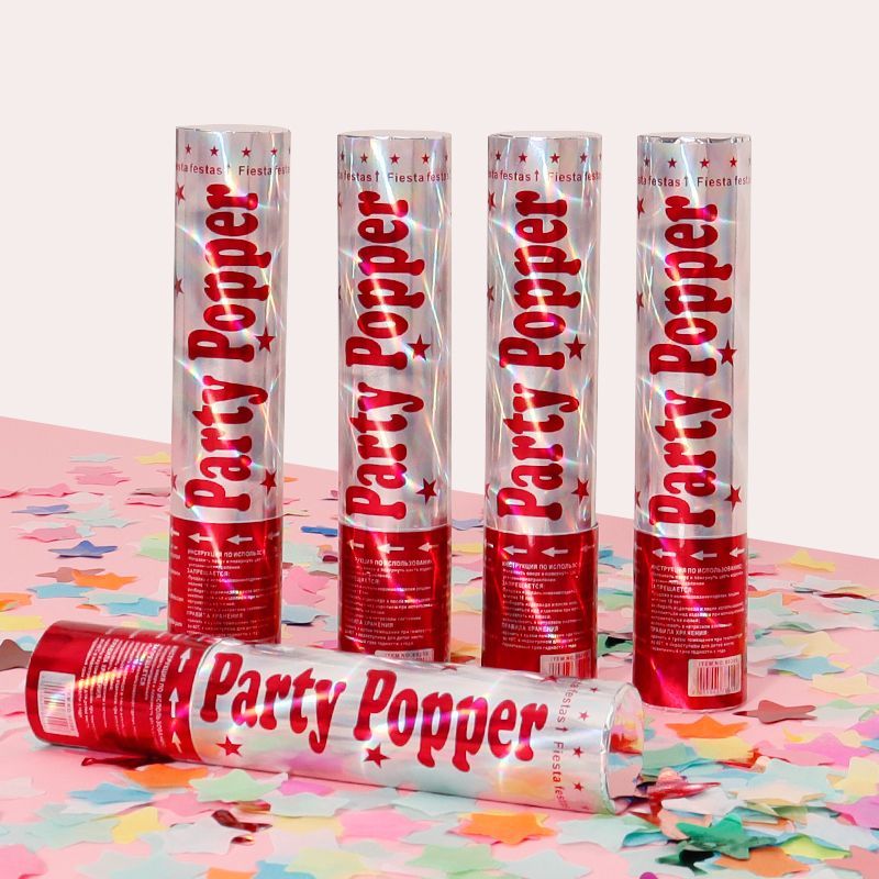 Hand-held colorful five-pointed star firework tubes in the live-streaming room of Internet celebrities, wedding firecrackers, birthday and first birthday celebrations, hand-held spray tubes Item Picture