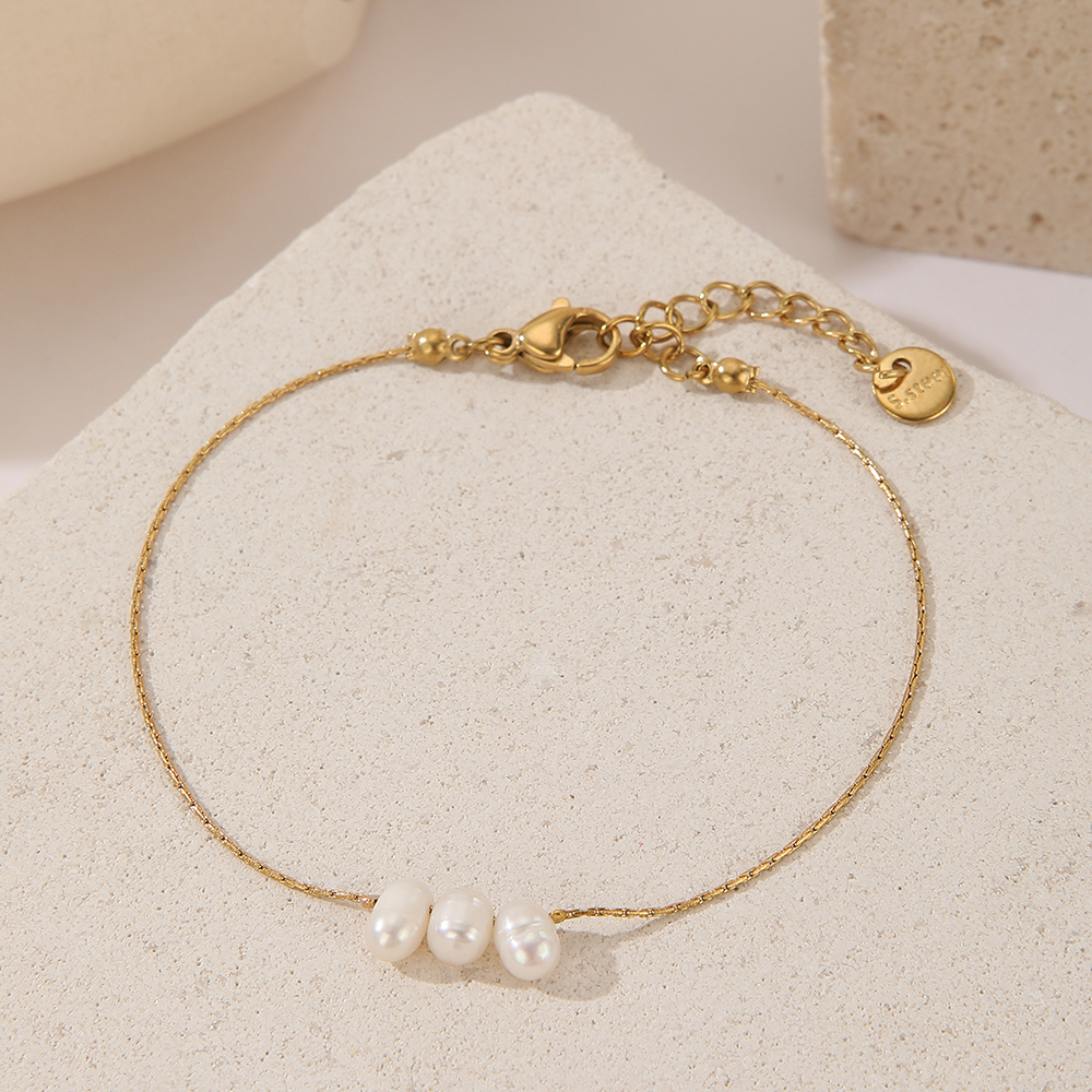 云逸饰家 2026新款极简巴洛克金色链条银色链条保色珍珠吊坠项链女款拼接气质天然石珍珠项链详情10