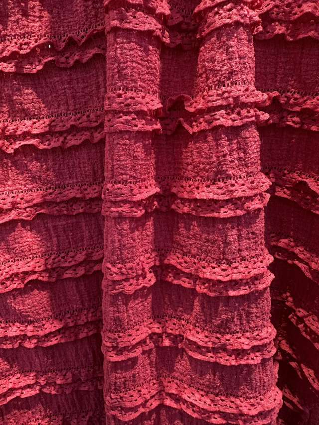 Lace fabric, flower cow blinds, wide-leg pants, computer jacquard knitted jacquard fabric, jacquard bamboo fiber fabric detail image 12