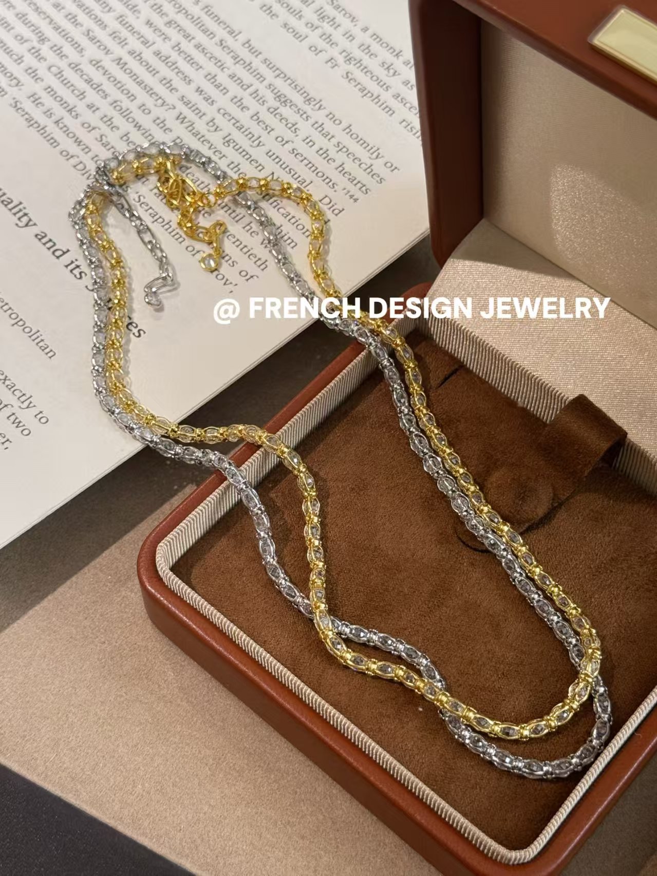 法式碎光项链 S925银高级百搭