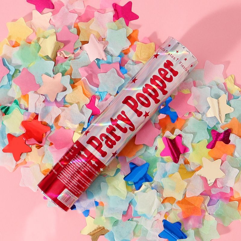 Hand-held colorful five-pointed star firework tubes in the live-streaming room of Internet celebrities, wedding firecrackers, birthday and first birthday celebrations, hand-held spray tubes detail image 3