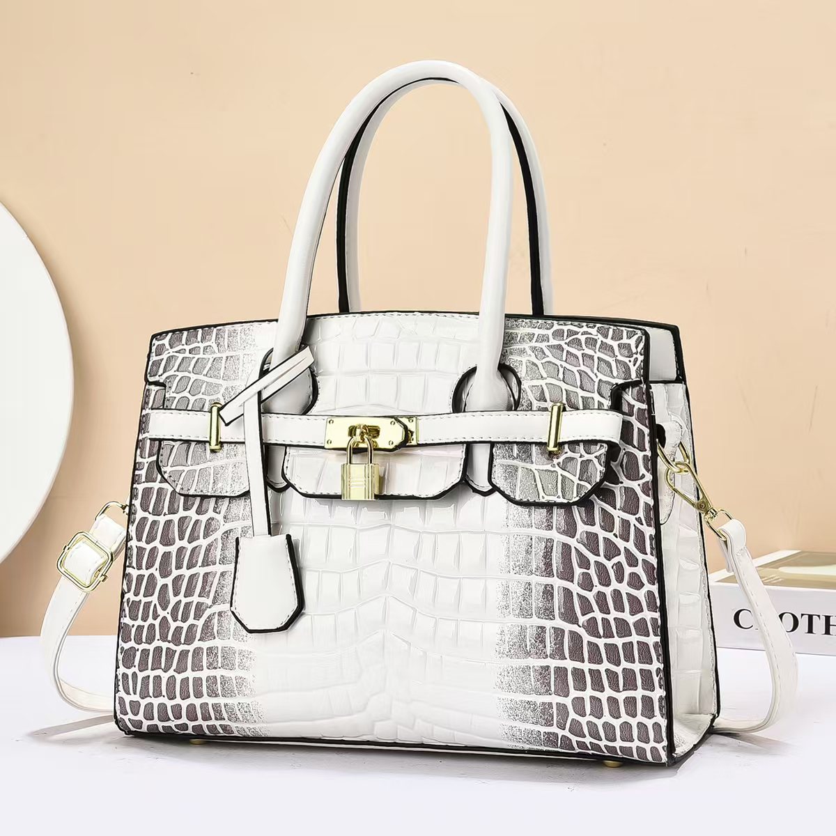 Textured women's bags, tote bags, women's crossbody fashion PU women's bags, women's bags, tote bags, women's bags, women's bags detail image 5