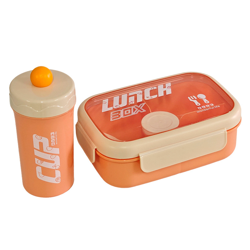 H226-592 food-grade pp lunch box with tableware, suitable for students to use in the microwave, sealed lunch box, and compartments for office workers detail image 6