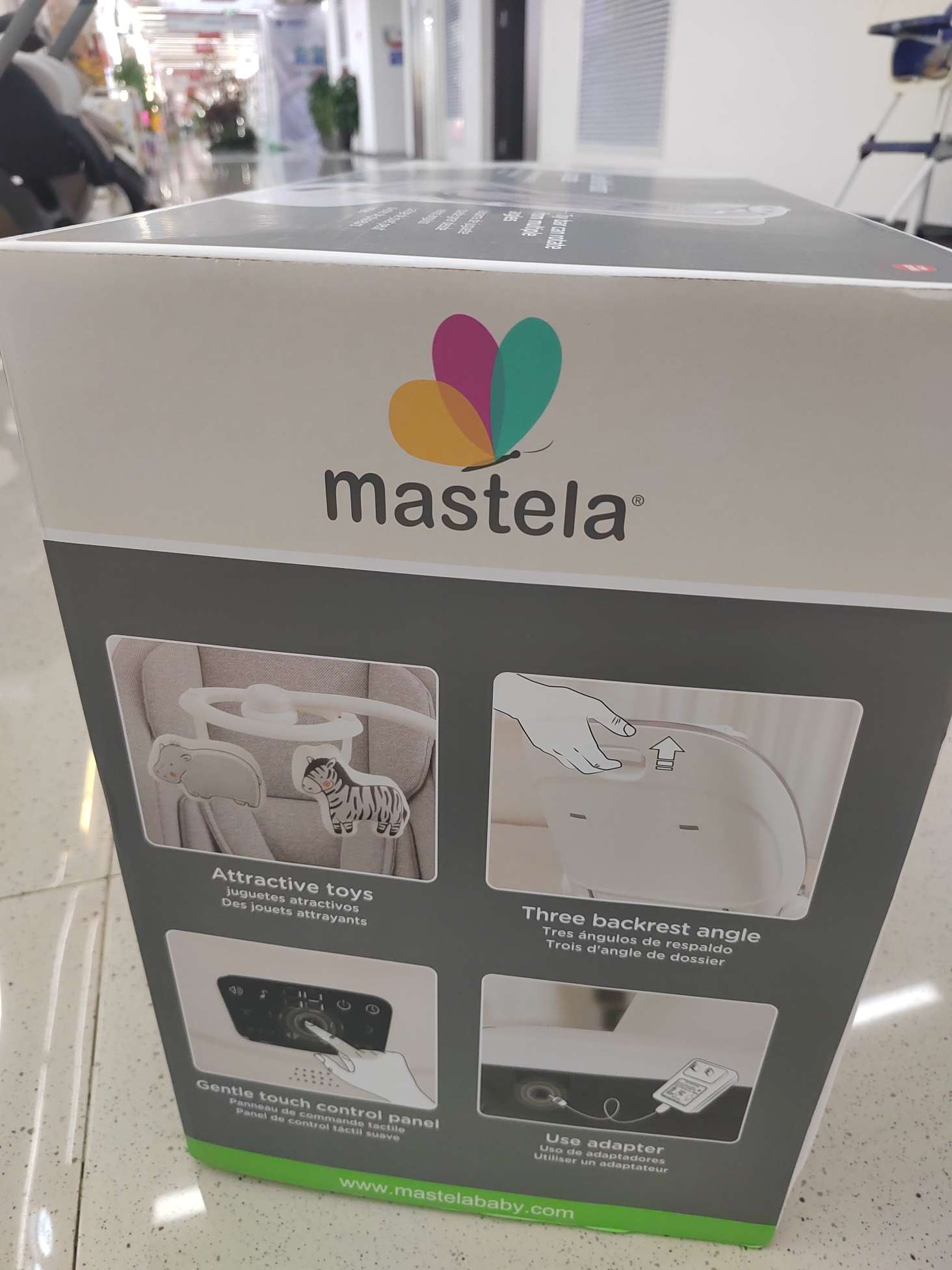 mastela婴儿电动摇椅床宝宝摇椅摇篮椅哄娃神器新生儿安抚椅跨境 可坐可躺智能遥控宝宝椅详情图11