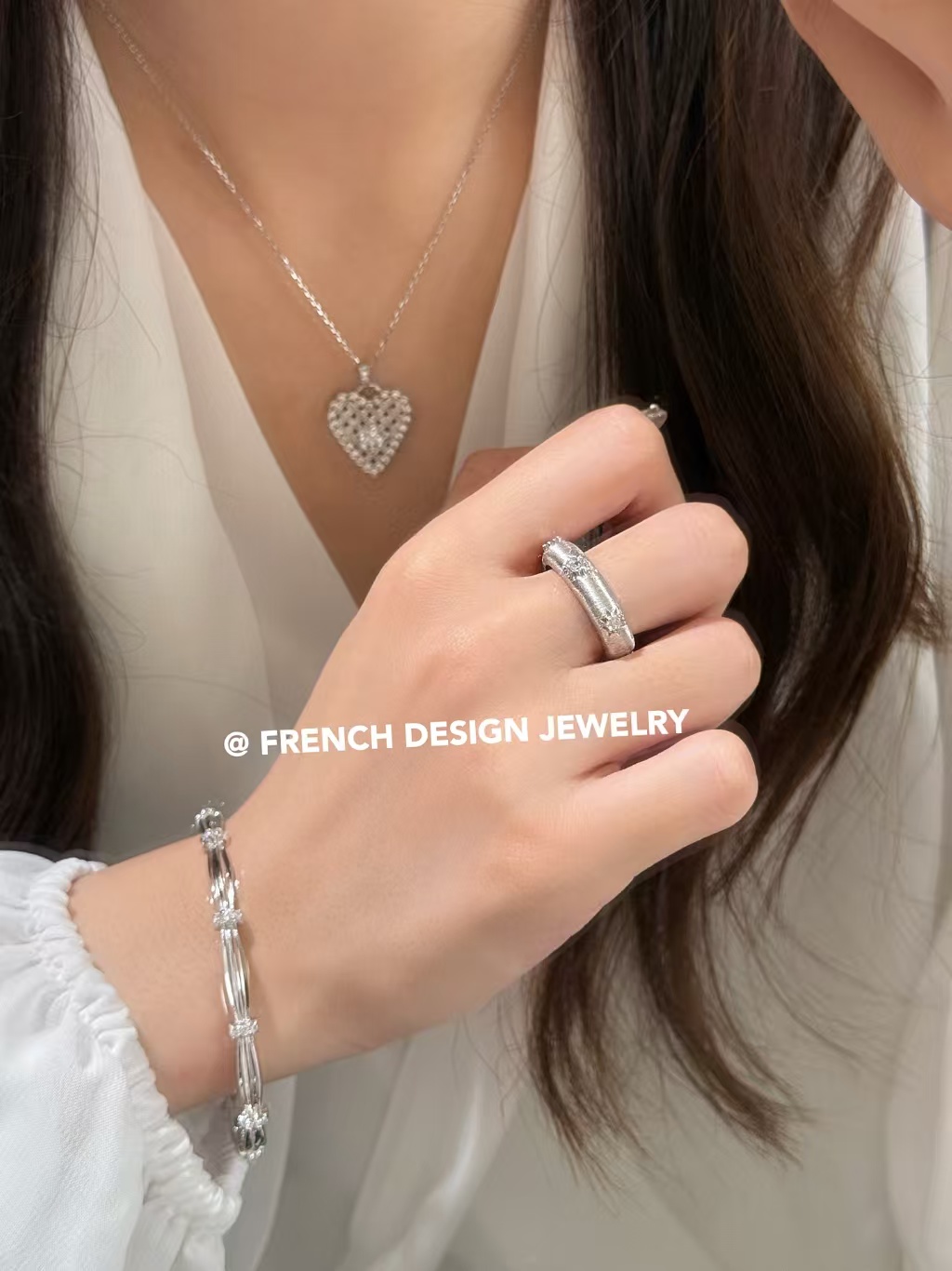 太阳花戒指 EUGA200 S925银高级百搭详情4