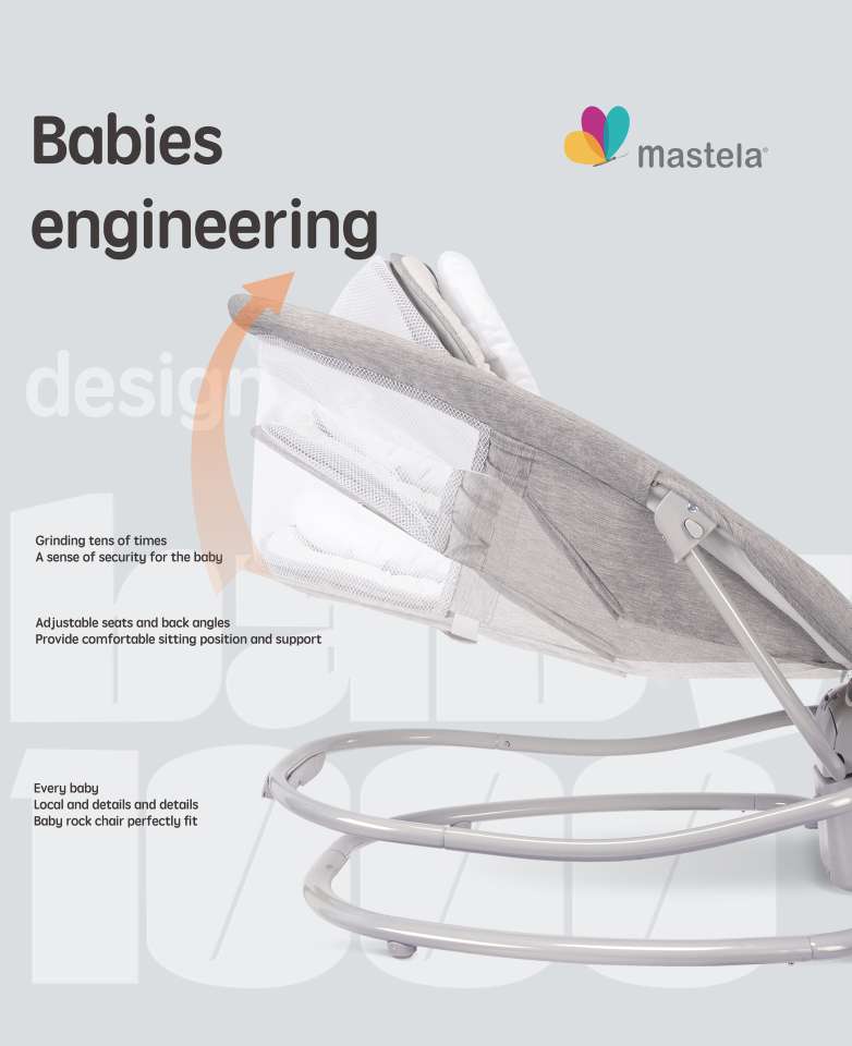 mastela 4 IN 1 Electric cradle婴儿电动摇椅哄睡床摇篮安抚躺椅 宝宝椅婴儿安全座椅婴儿床详情图5