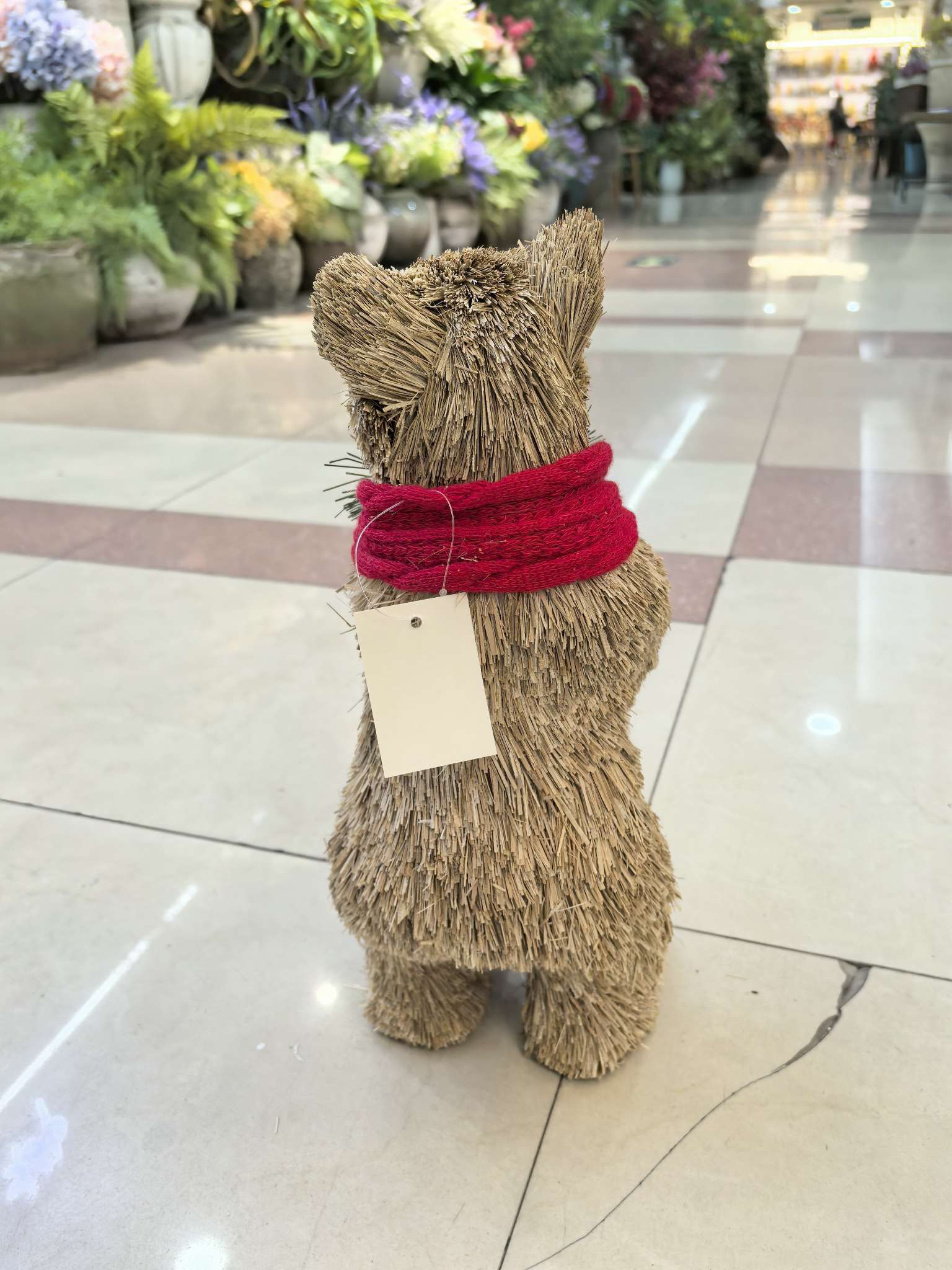 Grass art Christmas bear festival supplies Specification image