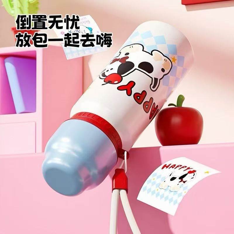 One cup of three-drink 316 food-grade insulated cup, suitable for direct drinking, wide-mouthed cup with built-in ceramic inner liner, leak-proof and convenient to carry Application Scenario