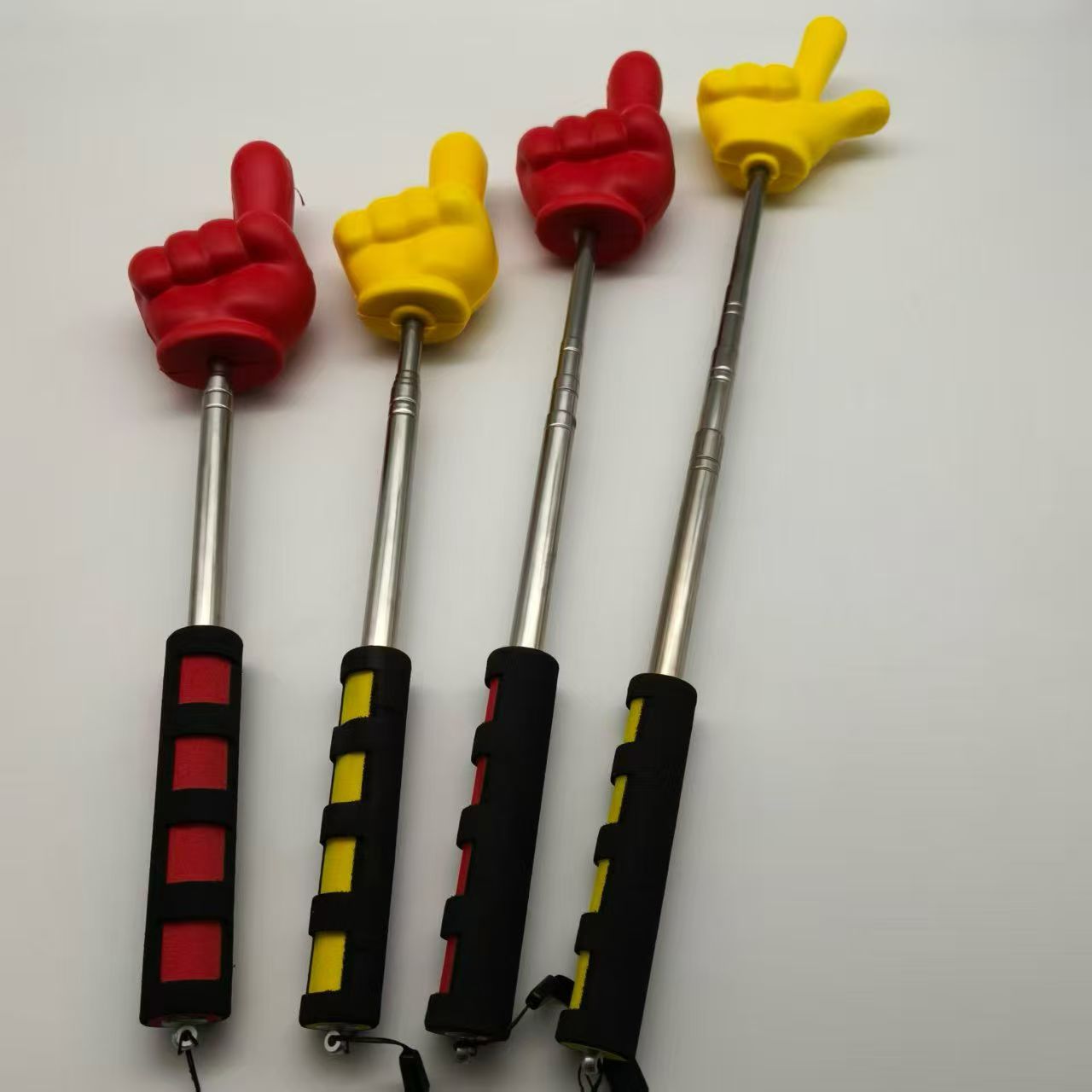 伸缩石头剪刀布手海绵食指阅读手势模型泡沫指挥棒手指棒教学教鞭