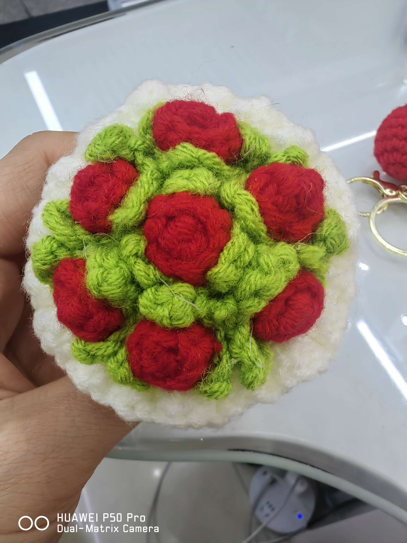 其他挂饰成品饰品挂饰创意装饰挂件家居装饰摆件手工编织玩偶挂件 毛线钩织公仔玩偶挂件 钥匙扣挂件包包挂件手埲花 创意工坊详情图3