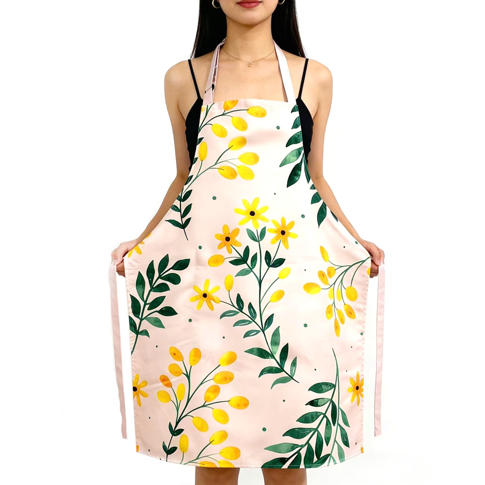 High-end apron custom gift apron wholesale 2026 new style neck-hanging waterproof printed apron Application Scenario