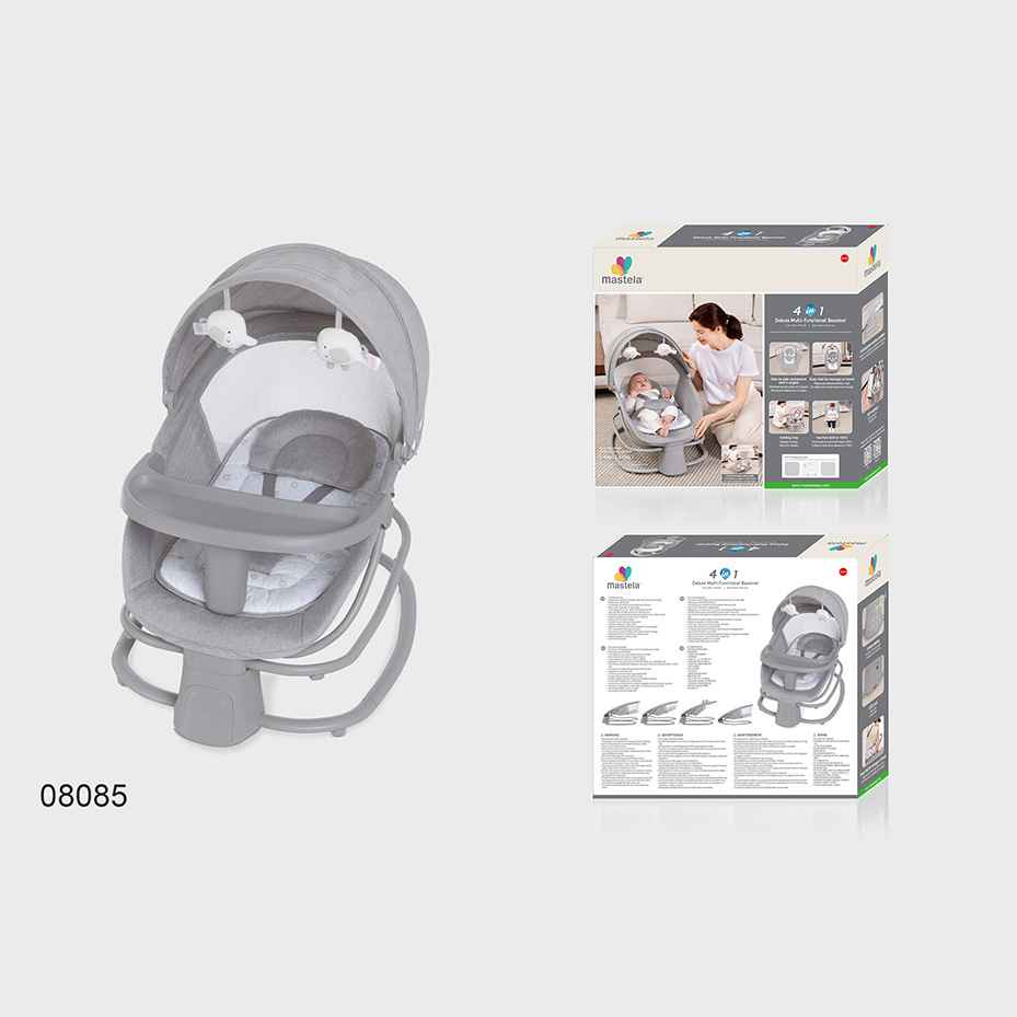 mastela 4 IN 1 Electric cradle婴儿电动摇椅哄睡床摇篮安抚躺椅 宝宝椅婴儿安全座椅婴儿床产品图