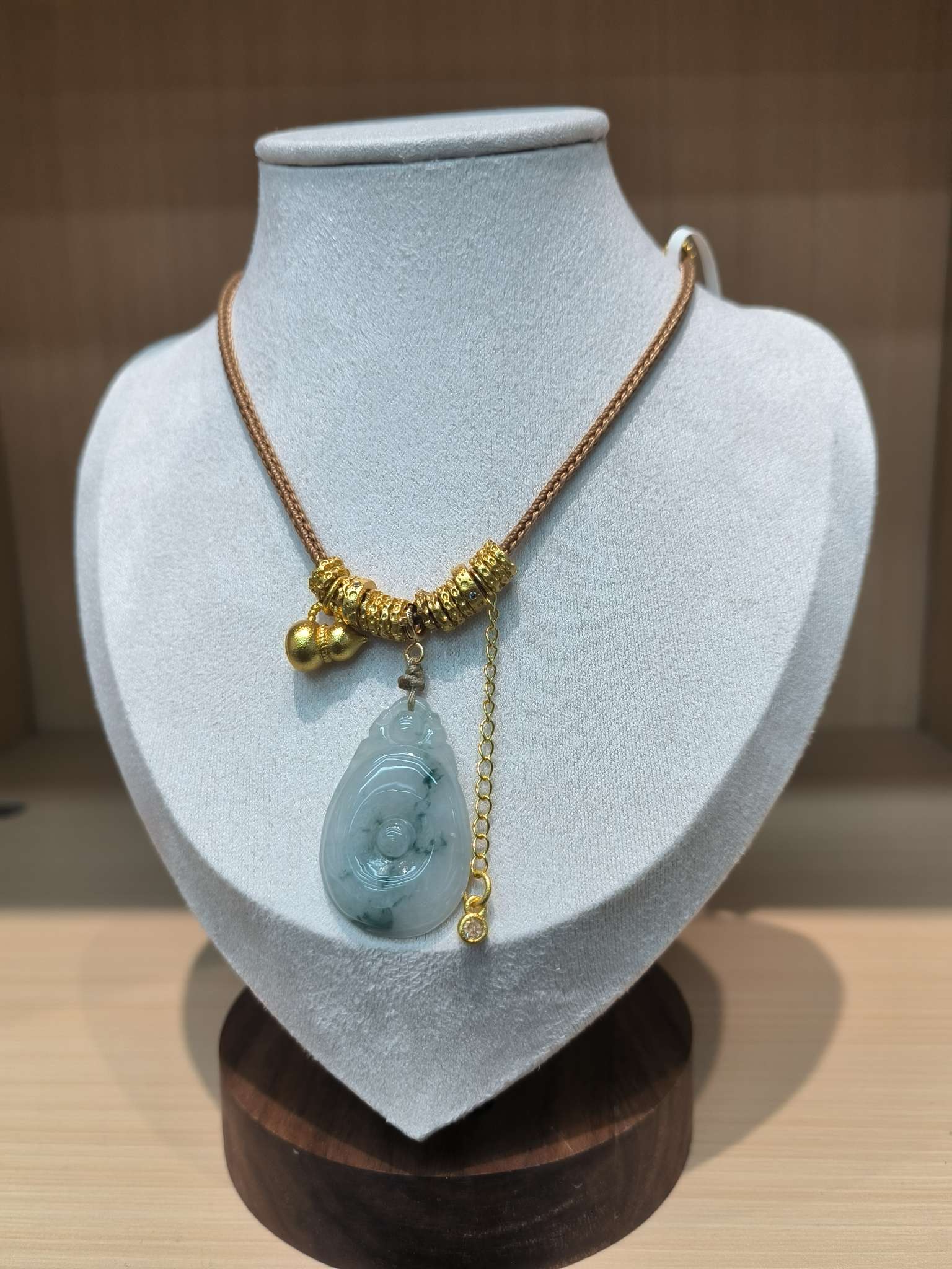 翡翠如意项饰天然玉石项链简约时尚饰品