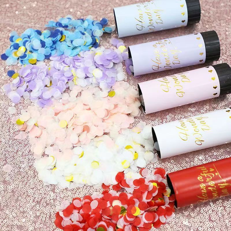 Wholesale of the same style of graduation hand-twisted small firework spray tubes as Douyin on Xiaohongshu. Twisted spray flowers for wedding, birthday and party outfits details Picture