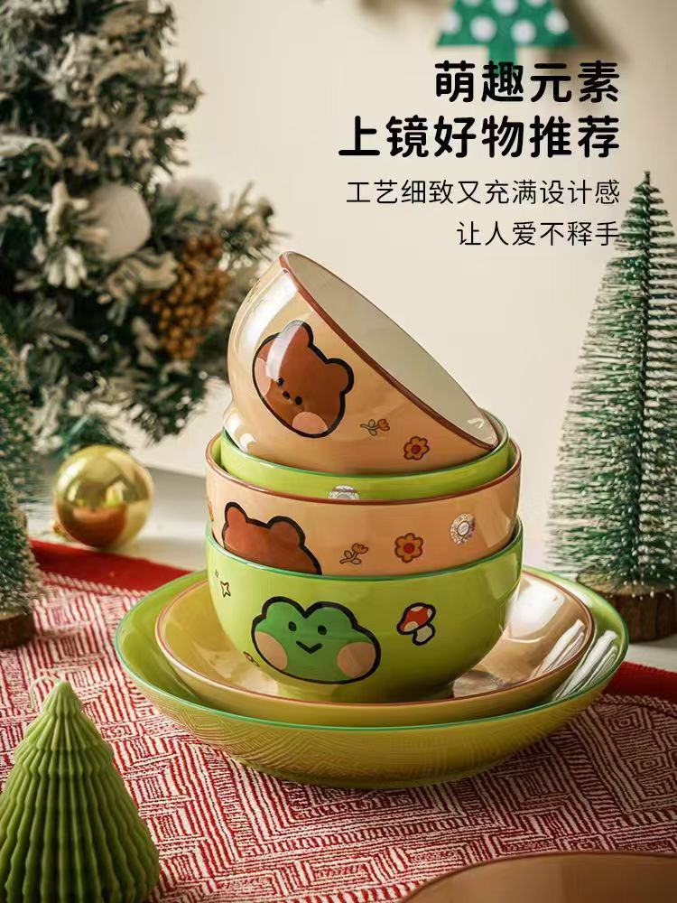 Bone China tableware sets, small ceramic bowls, ceramic tableware, daily necessities details Picture