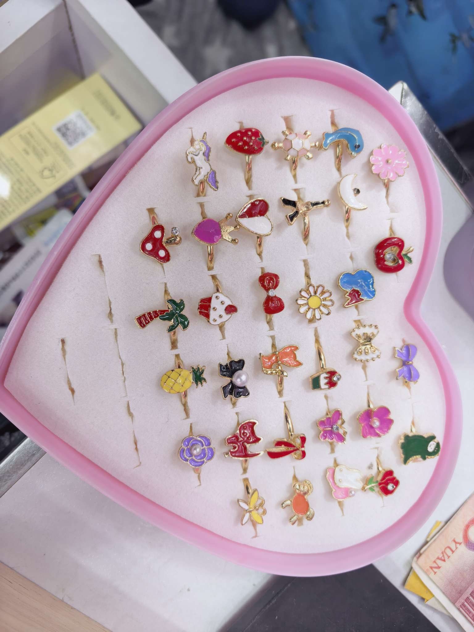 芭比系列儿童手链玩具戒指儿童饰品18cm手饰玩具戒指儿童首饰