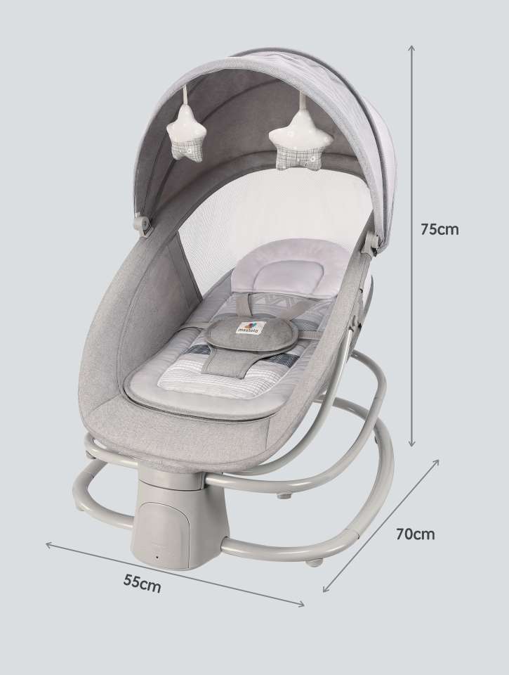 mastela 4 IN 1 Electric cradle婴儿电动摇椅哄睡床摇篮安抚躺椅 宝宝椅婴儿安全座椅婴儿床详情图10